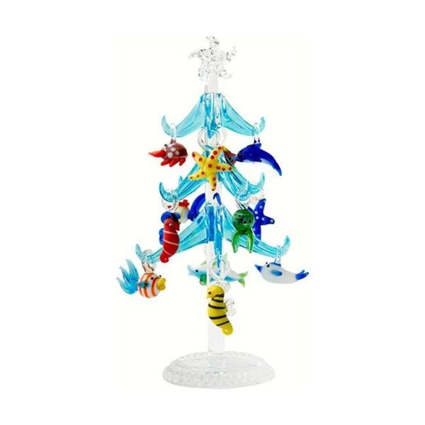 Ls Arts Inc LS Arts XM-576 Tree; Sea Life; Blue - 7.75 in. XM-576